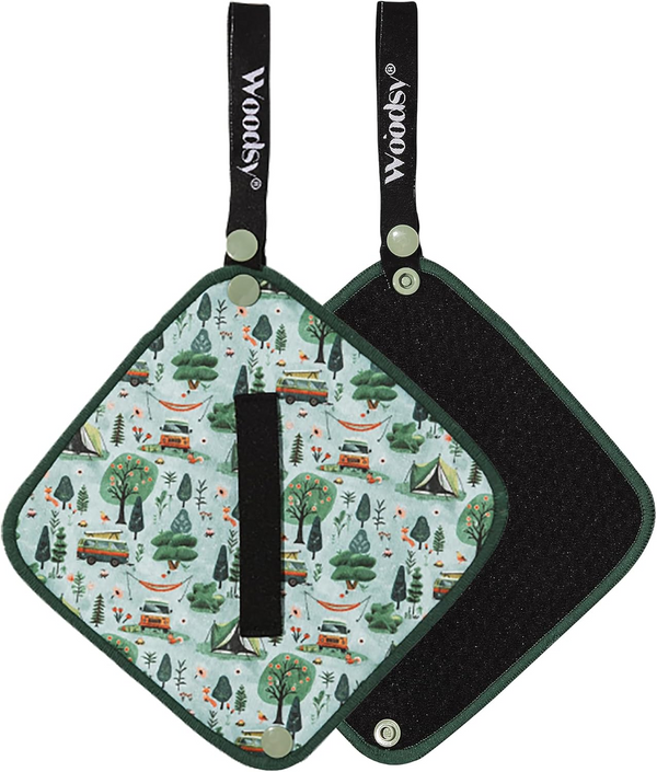 Silver-Infused Personal Hygiene Cloth – Reusable, Eco-Friendly Wipe for Women (Camper Van)