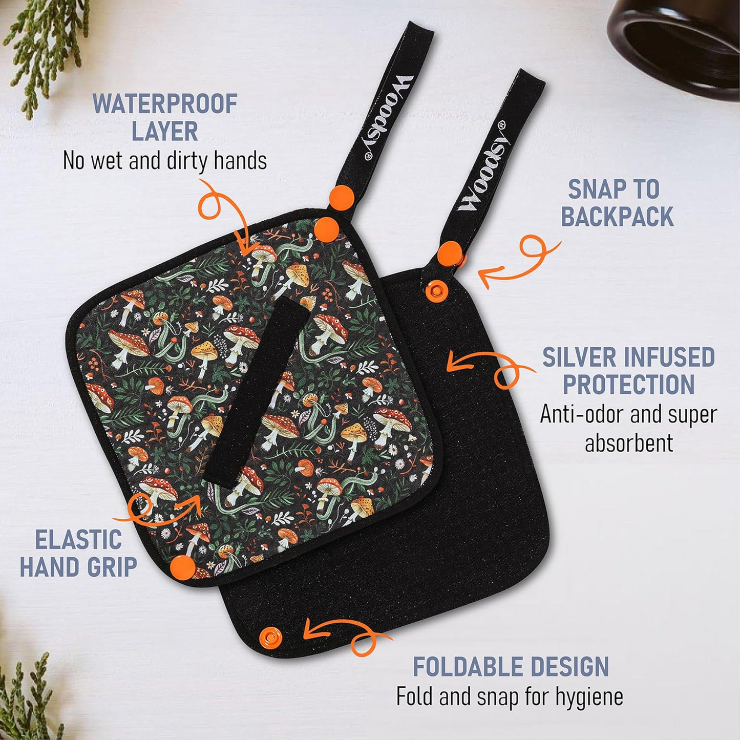 Silver Infused Pee Cloth for Women – Reusable Eco Friendly Hygiene Wipe for Hiking & Camping